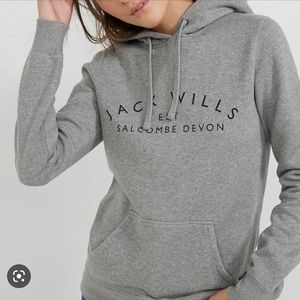 Jack Wills Hoodie - Gray US 8, UK 12
